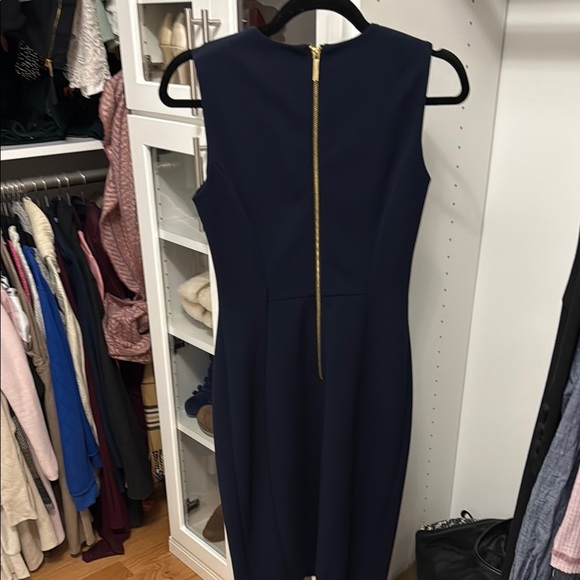 Calvin Klein Navy Midi Dress - Picture 6 of 6